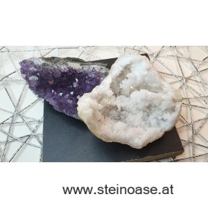 Set Reinigen & Aufladen mit Amethyst + Schneequarz